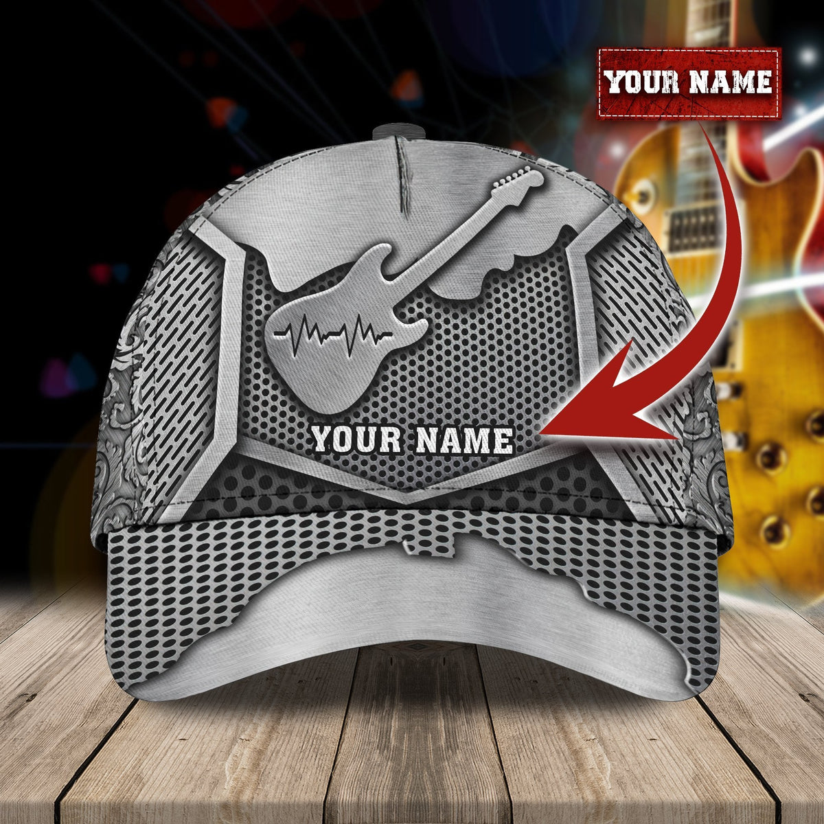 Guitar All Over Print – Classic Cap