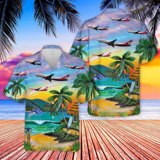 Hawaiian Shirt / Adults / S Air Berlin Airbus A320 200 Hawaiian Shirt