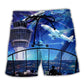 Airplane And Air Traffic Control Art – Beach Short