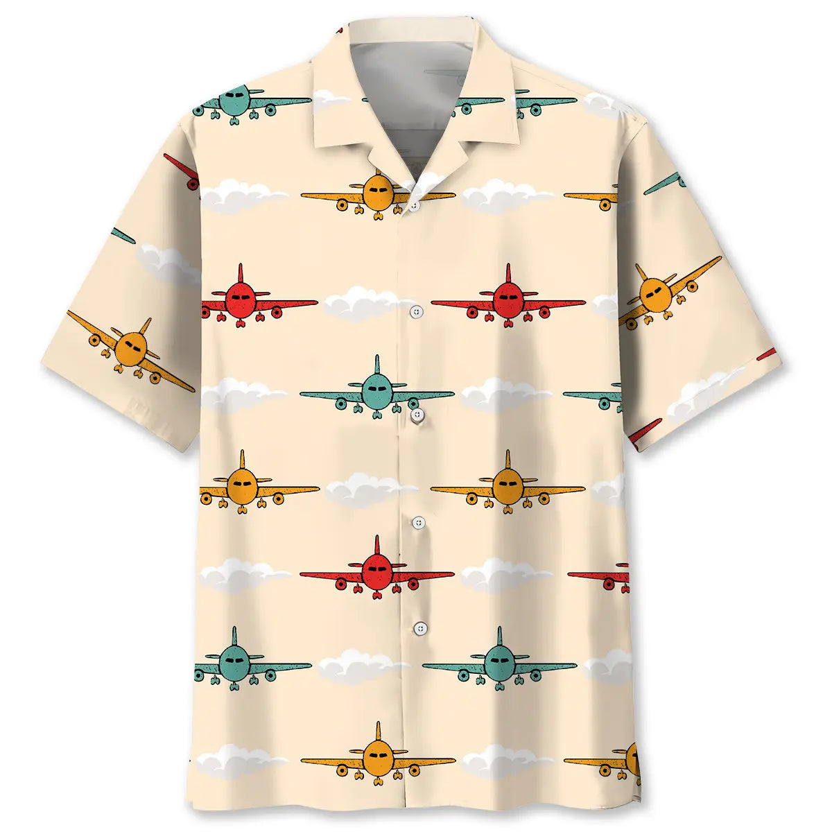 Hawaiian Shirt / Adults / S Airplane Color Hawaiian Shirt