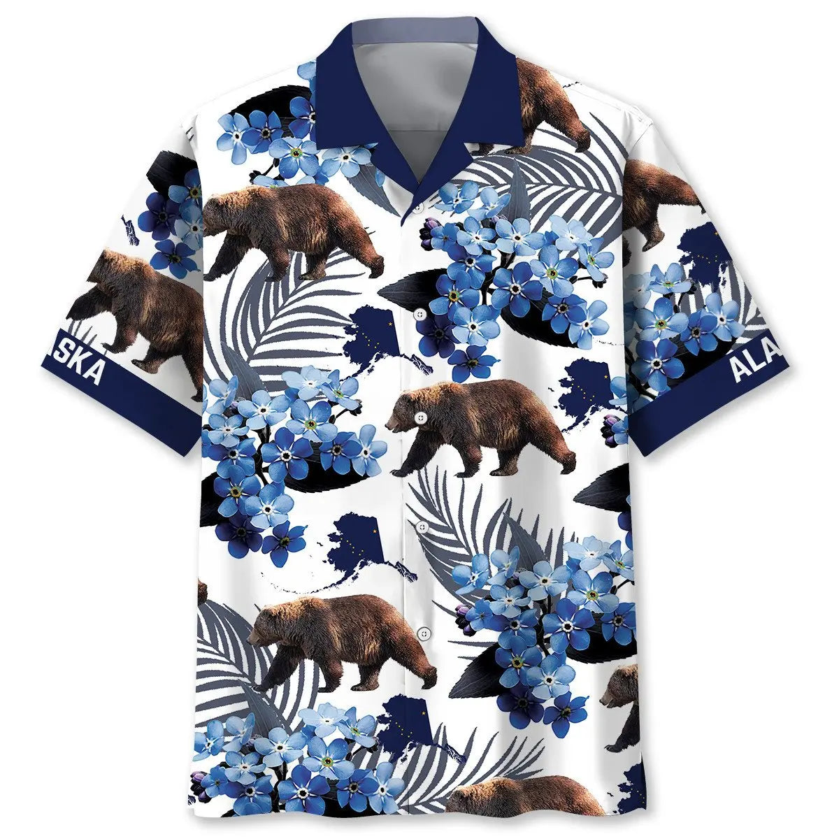 Hawaiian Shirt / Adults / S Alaska State Proud Hawaiian Shirt