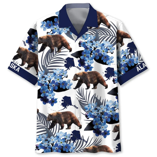 Hawaiian Shirt / Adults / S Alaska State Proud Hawaiian Shirt