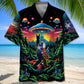 Alien Bigfoot Texas State Hawaiian Shirt