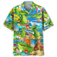 Hawaiian Shirt / Adults / S Aligator Easter Day Hawaiian Shirt