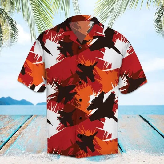 Hawaiian Shirt / Adults / S Amazing Air Force Hawaiian Shirt Summer Button Up