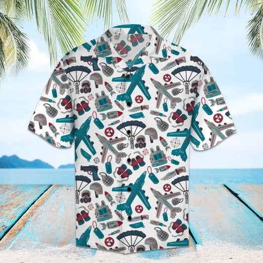 Hawaiian Shirt / Adults / S Amazing Air Force Hawaiian Shirt Summer Button Up