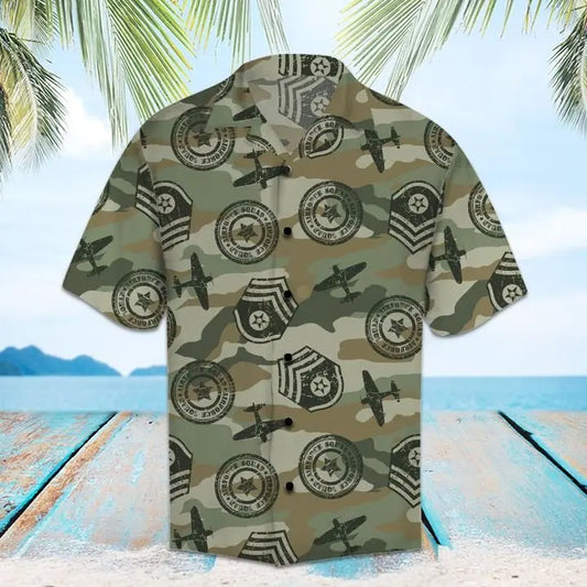 Hawaiian Shirt / Adults / S Amazing Air Force Hawaiian Shirt Summer Button Up