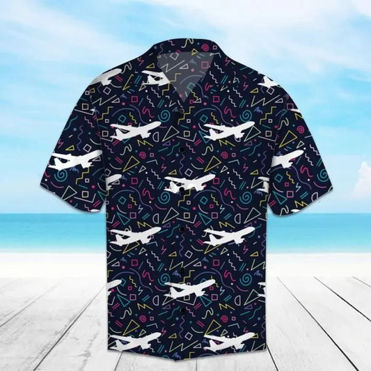 Hawaiian Shirt / Adults / S Amazing Airplane Hawaiian Shirt Summer Button Up