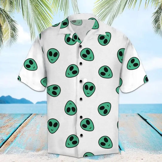 Hawaiian Shirt / Adults / S Amazing Alien Hawaiian Shirt Summer Button Up