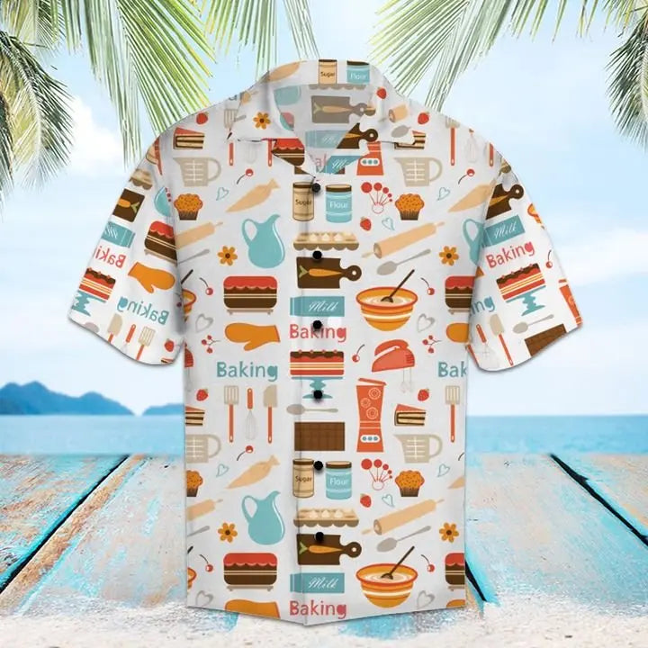 Hawaiian Shirt / Adults / S Amazing Baking Hawaiian Shirt Summer Button Up