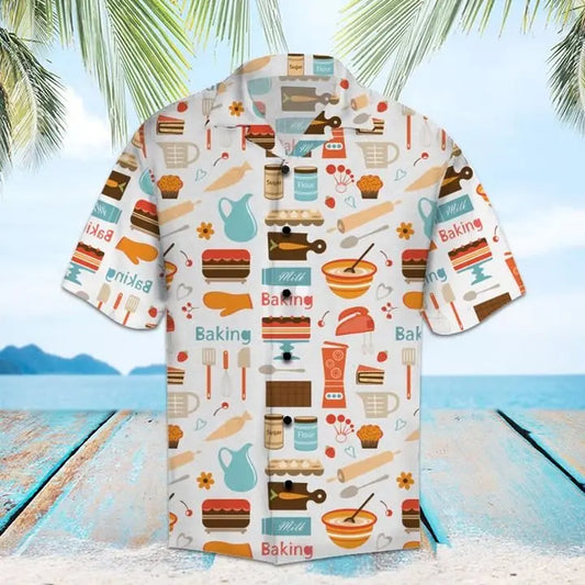 Hawaiian Shirt / Adults / S Amazing Baking Hawaiian Shirt Summer Button Up