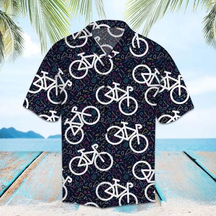 Hawaiian Shirt / Adults / S Amazing Biking Hawaiian Shirt Summer Button Up