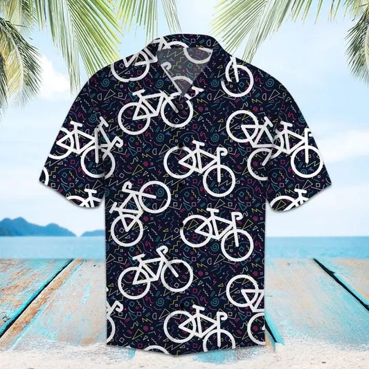 Hawaiian Shirt / Adults / S Amazing Biking Hawaiian Shirt Summer Button Up