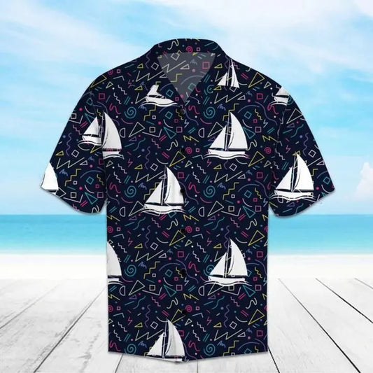Hawaiian Shirt / Adults / S Amazing Boats Hawaiian Shirt Summer Button Up