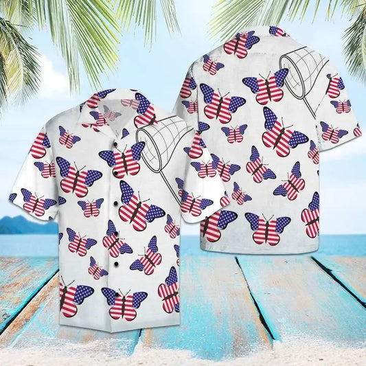 Hawaiian Shirt / Adults / S Amazing Butterflie Hawaiian Shirt Summer Button Up