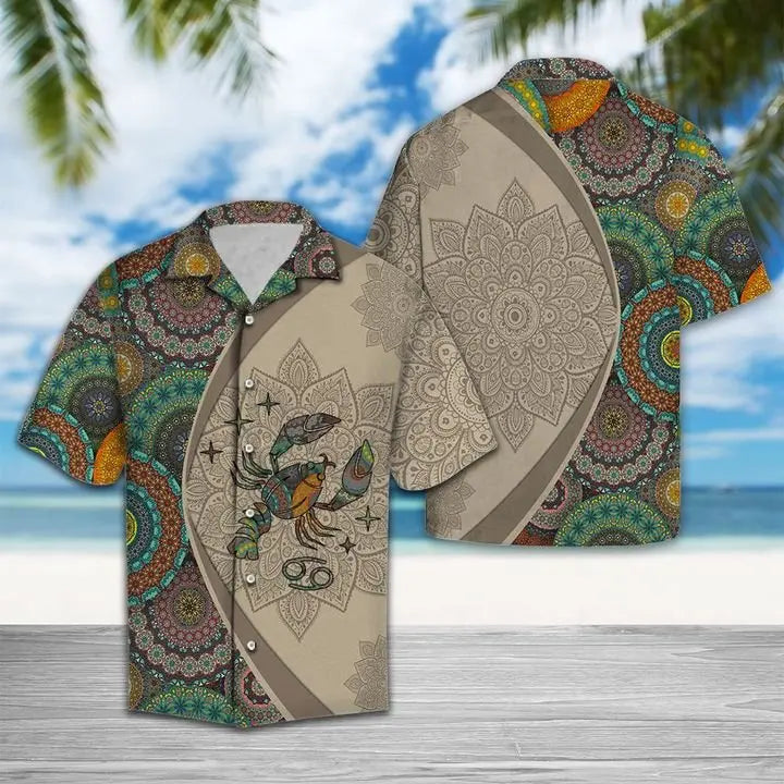 Hawaiian Shirt / Adults / S Amazing Cancer Horoscope Hawaiian Shirt Summer Button Up