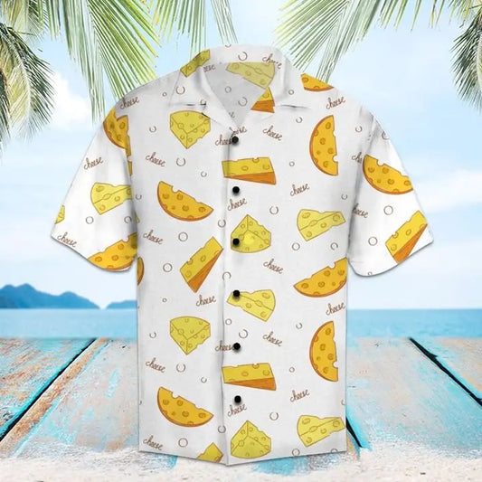 Hawaiian Shirt / Adults / S Amazing Cheese Hawaiian Shirt Summer Button Up