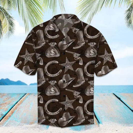 Hawaiian Shirt / Adults / S Amazing Cowboy Hawaiian Shirt Summer Button Up