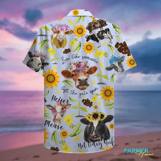 Hawaiian Shirt / Adults / S Amazing Farm Heifer Lover Hawaiian Shirt