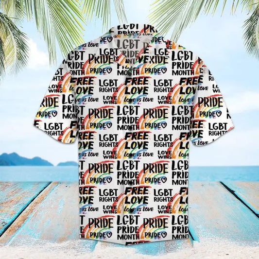 Hawaiian Shirt / Adults / S Amazing Free Love Hawaiian Shirt Summer Button Up