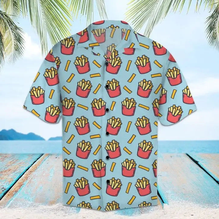 Hawaiian Shirt / Adults / S Amazing French Fries Hawaiian Shirt Summer Button Up