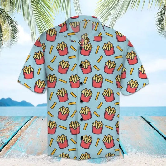 Hawaiian Shirt / Adults / S Amazing French Fries Hawaiian Shirt Summer Button Up