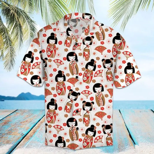 Hawaiian Shirt / Adults / S Amazing Geisha Hawaiian Shirt Summer Button Up