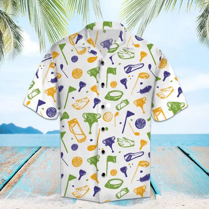 Hawaiian Shirt / Adults / S Amazing Golf Hawaiian Shirt Summer Button Up