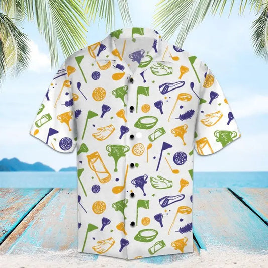 Hawaiian Shirt / Adults / S Amazing Golf Hawaiian Shirt Summer Button Up
