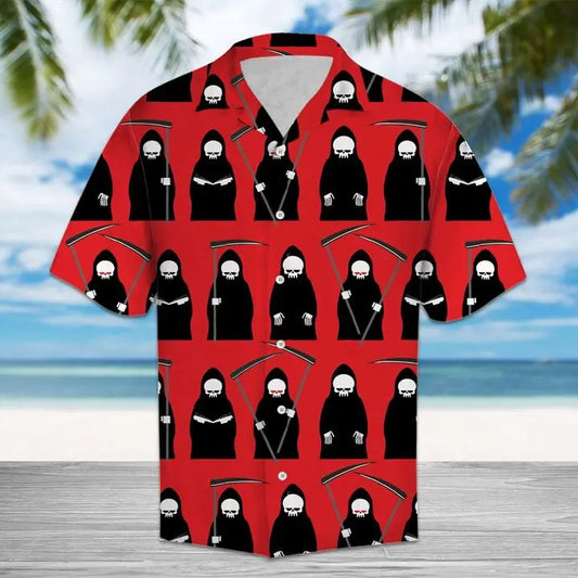 Hawaiian Shirt / Adults / S Amazing Grim Reaper Hawaiian Shirt Summer Button Up