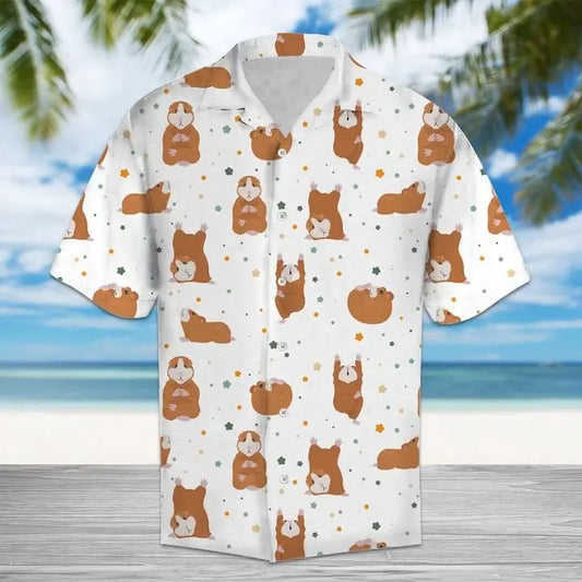 Hawaiian Shirt / Adults / S Amazing Hamsters Hawaiian Shirt Summer Button Up