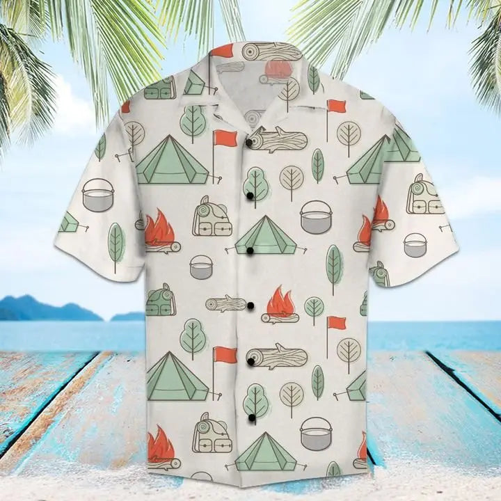 Hawaiian Shirt / Adults / S Amazing Hiking Hawaiian Shirt Summer Button Up