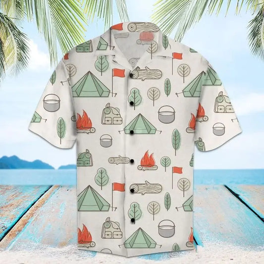 Hawaiian Shirt / Adults / S Amazing Hiking Hawaiian Shirt Summer Button Up