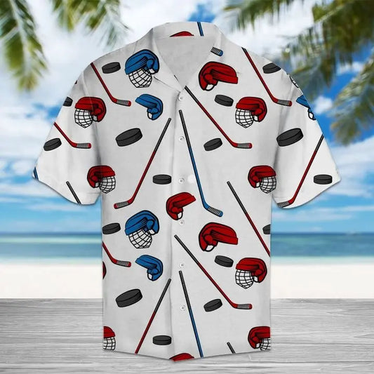 Hawaiian Shirt / Adults / S Amazing Hockey Hawaiian Shirt Summer Button Up