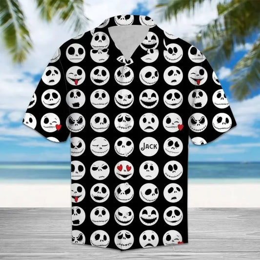 Hawaiian Shirt / Adults / S Amazing Jack Skellington Hawaiian Shirt Summer Button Up