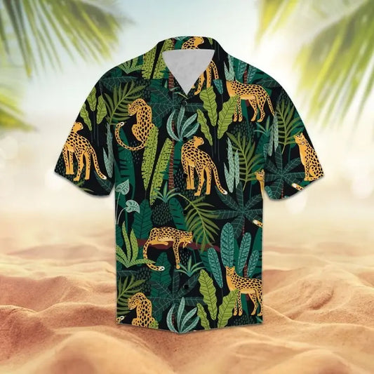 Hawaiian Shirt / Adults / S Amazing Leopard Hawaiian Shirt Summer Button Up
