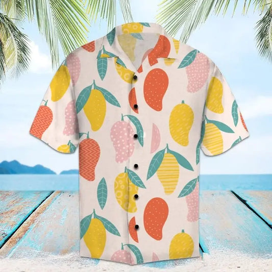 Hawaiian Shirt / Adults / S Amazing Mango Hawaiian Shirt Summer Button Up