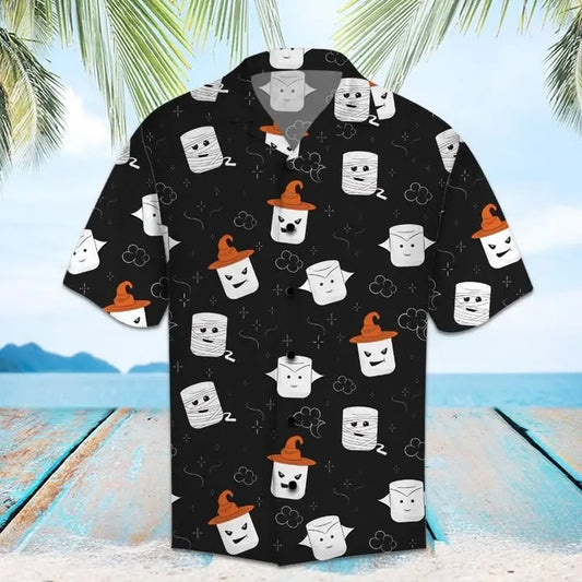 Hawaiian Shirt / Adults / S Amazing Marshmallow Hawaiian Shirt Summer Button Up
