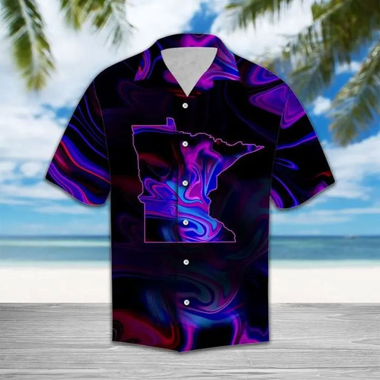 Hawaiian Shirt / Adults / S Amazing Minnesota Hawaiian Shirt Summer Button Up