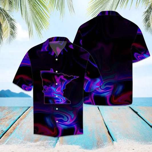Hawaiian Shirt / Adults / S Amazing Minnesota Hawaiian Shirt Summer Button Up