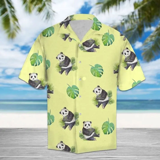 Hawaiian Shirt / Adults / S Amazing Panda Hawaiian Shirt Summer Button Up