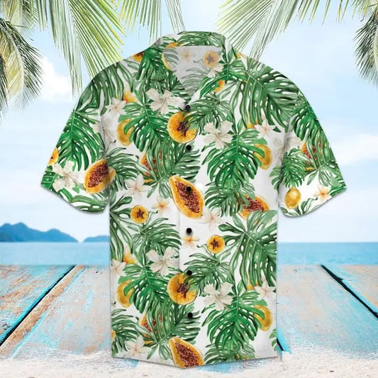 Hawaiian Shirt / Adults / S Amazing Papaya Hawaiian Shirt Summer Button Up