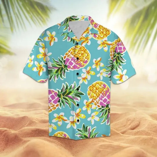 Hawaiian Shirt / Adults / S Amazing Pineapple Hawaiian Shirt Summer Button Up