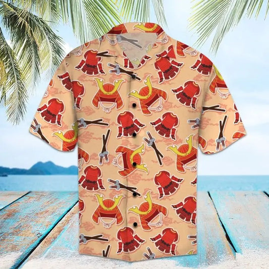 Hawaiian Shirt / Adults / S Amazing Samurai Hawaiian Shirt Summer Button Up