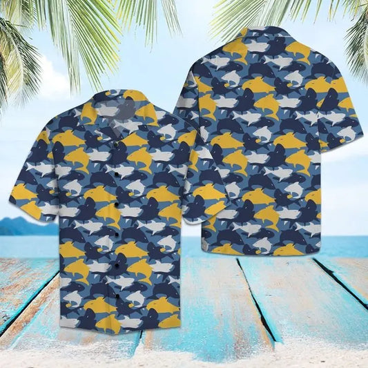 Hawaiian Shirt / Adults / S Amazing Shark Hawaiian Shirt Summer Button Up