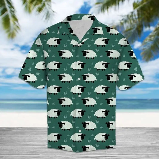Hawaiian Shirt / Adults / S Amazing Sheep Hawaiian Shirt Summer Button Up