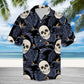 Hawaiian Shirt / Adults / S Amazing Skull And Tropical Leaves Hawaiian Shirt Summer Button Up