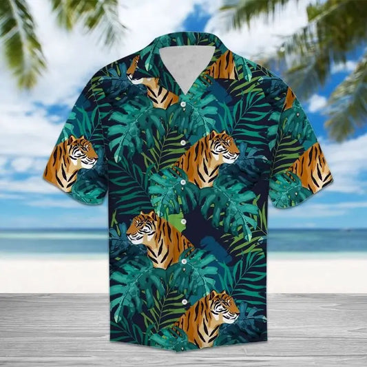 Hawaiian Shirt / Adults / S Amazing Tiger Hawaiian Shirt Summer Button Up