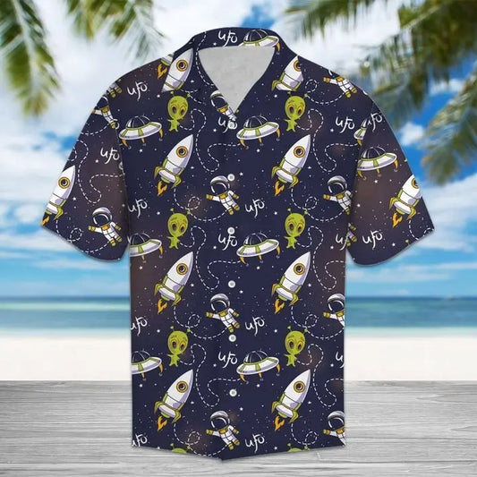 Hawaiian Shirt / Adults / S Amazing Ufo Hawaiian Shirt Summer Button Up