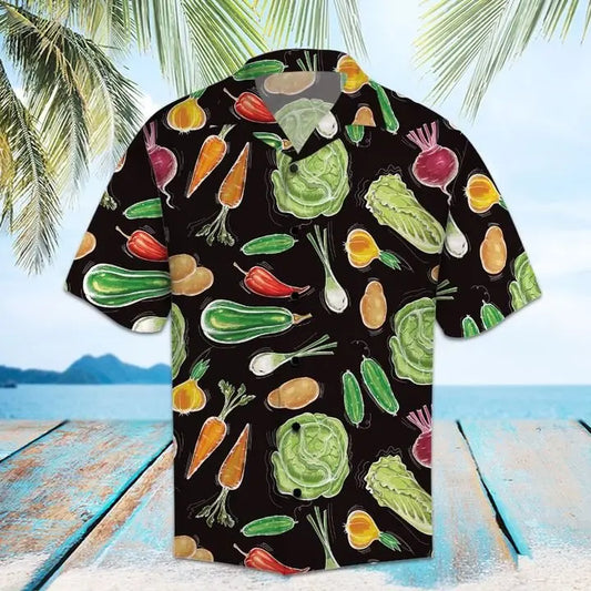 Hawaiian Shirt / Adults / S Amazing Vegan Hawaiian Shirt Summer Button Up